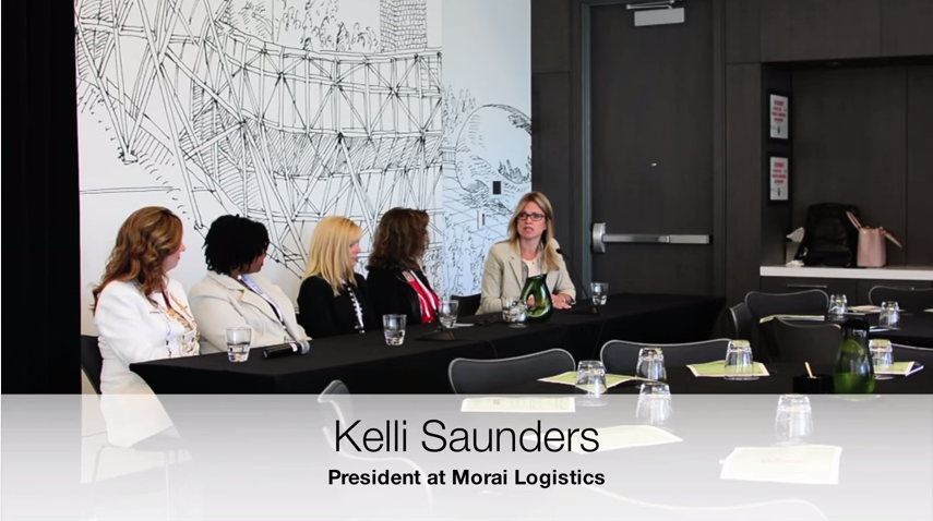 Kelli Saunders, President of Morai Logistics, speaking on her journey to becoming President